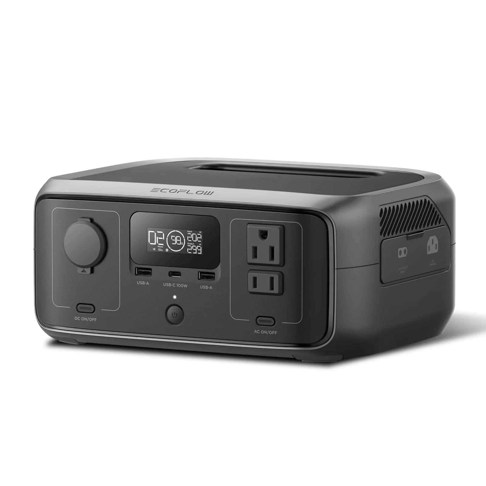 ECOFLOW 20W GaN-C Charger with RIVER 3 230 Portable Power Station, 230Wh LiFePO4 Battery, 300W Up to 600W AC Output