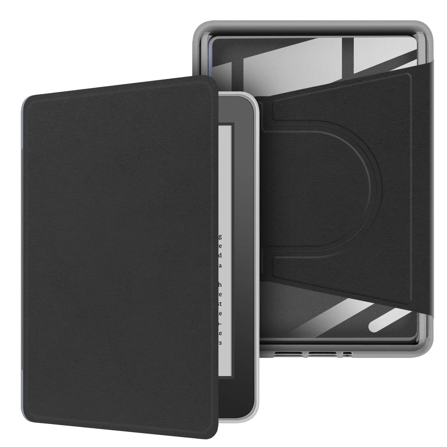 For Kindle 10th Gen Case 360° Rotatable 2-in-1 Detachable Acrylic Case Magnetic Stand 6'' 2019 J9G29R PU Leather Cover Funda