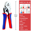Ferrule Crimping Tool HSC12 16-6 Tubular Terminal Mini Pliers For Large Size Terminals Electrical Clamps 0.08-16mm²/30-5AWG