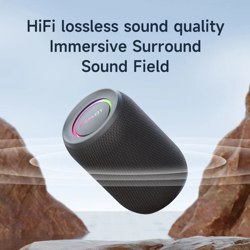 ZEALOT-S32PRO Powerful Bluetooth Speaker, Bass Wireless, LED Light, Outdoor Speakers, Subwoofer, Waterproof Sound Box Support