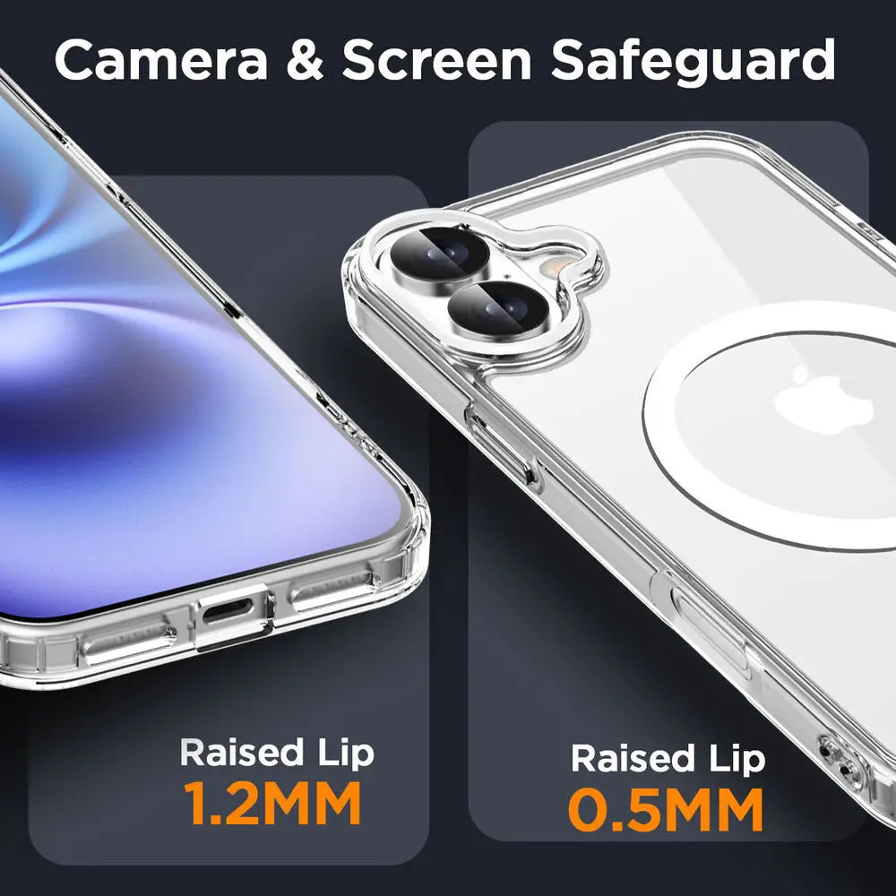 Original Magnetic Transparent Phone Case For iPhone 17 18 16 15 14 13 12 11 Pro Max Plus 16e E For Magsafe Silicone Cover Funda