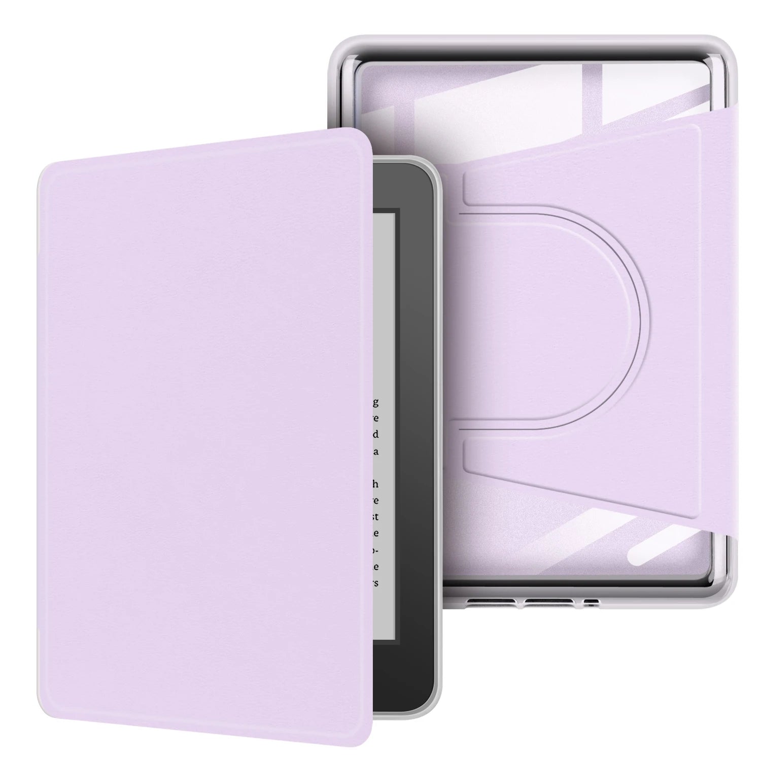 For Kindle 10th Gen Case 360° Rotatable 2-in-1 Detachable Acrylic Case Magnetic Stand 6'' 2019 J9G29R PU Leather Cover Funda