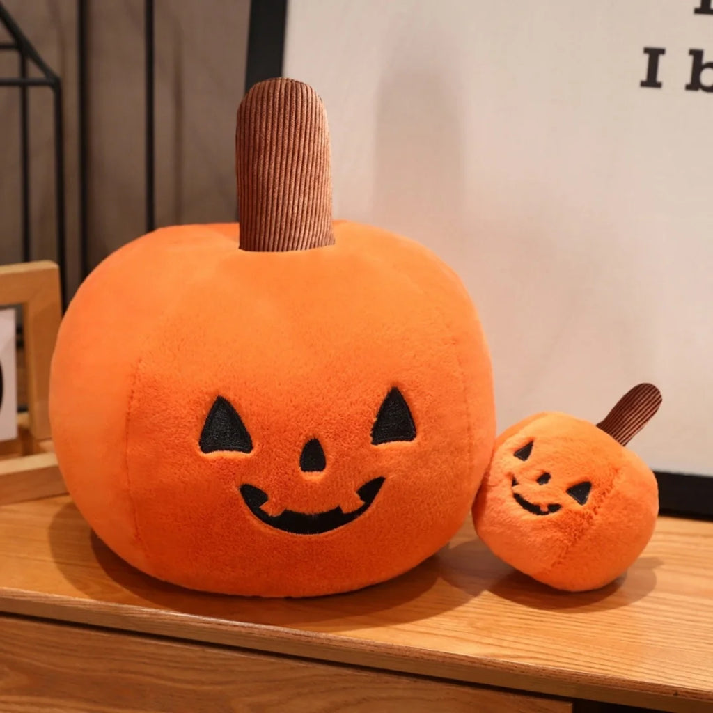 Halloween Mummy and Pumpkin Plush Toys Soft Stuffed Plushie Spooky Room Decor Toy Halloween Gift For Kids Home Party Favors
