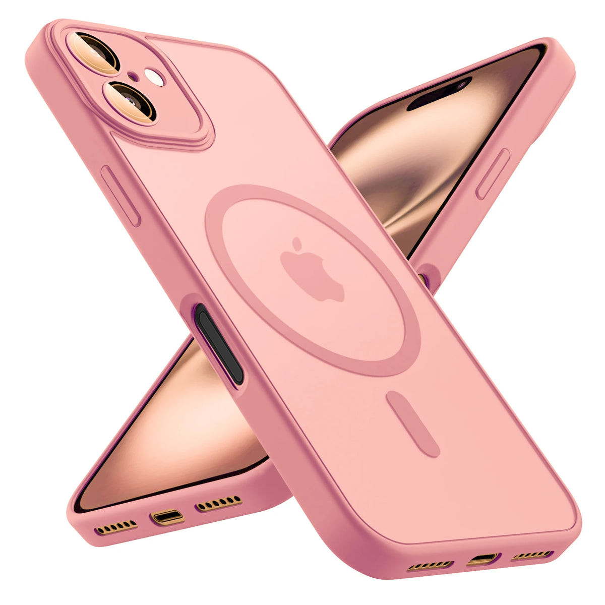 Luxury Frosted Phone Case For iPhone 18 16 15 14 13 12 11 Pro Max Plus 17 Air For Magsafe Matte Transparent Magnetic Cover