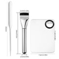 2pcs/3pcs One palette and one palette stick Foundation brush set Stainless Steel Foundation shovel facial makeup tool