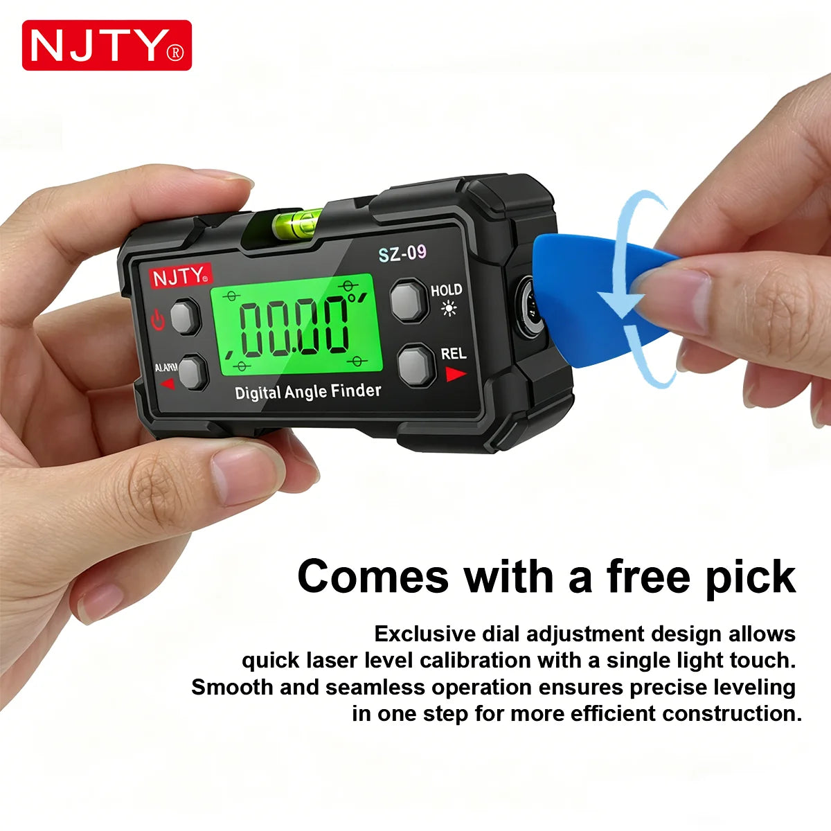 Digital Laser Angle Gauge High Precision Inclinometer & Level Box with Dual-Side Laser Lines Magnetic USB Rechargeable DIY Tools