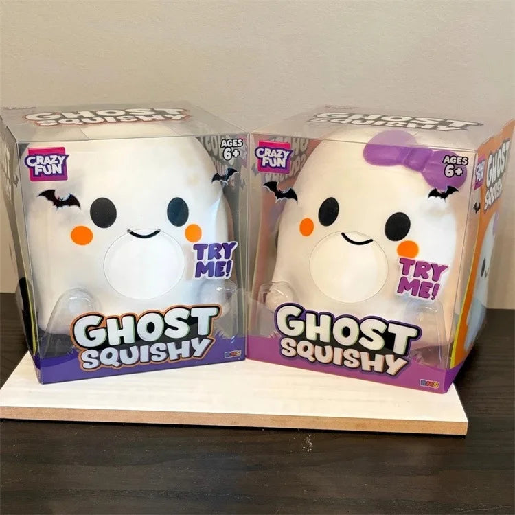 Halloween Ghost Squishy Toy, Cute Decor Ornament, Slow Rebound Creative Stress Relief Mini Decor