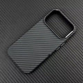 Carbon Fiber Texture Magnetic Case For iphone 17 Pro Max 17Pro Air Ultrathin Alloy Lens Wireless Charge for Magsafe Hard Pc Case
