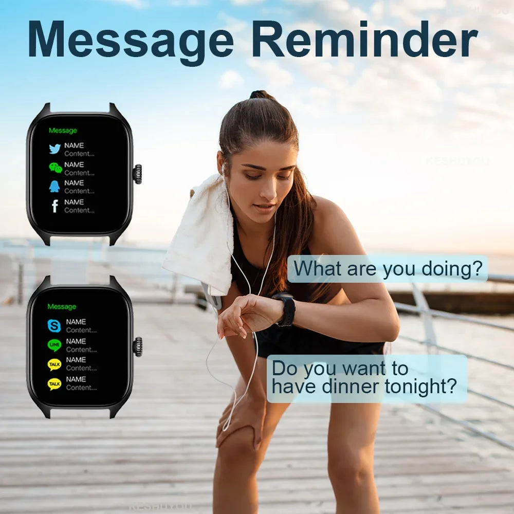 LAXASFIT New H9 Pro Max Smart Watch Dial to Answer Calls Calorie Tracking Heart Rate Oximetry Monitoring Bluetooth Smartwatch