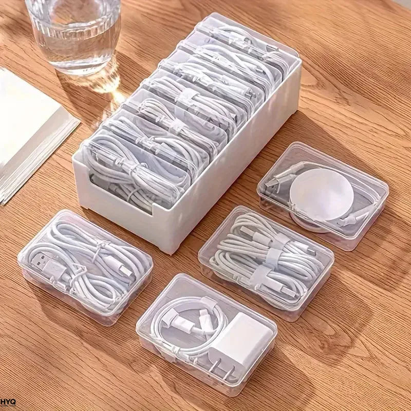 Cable Organizer, Durable Plastic Storage Box, Daily Office Supplies, Miscellaneous Loading Straps and Mobile Device Management