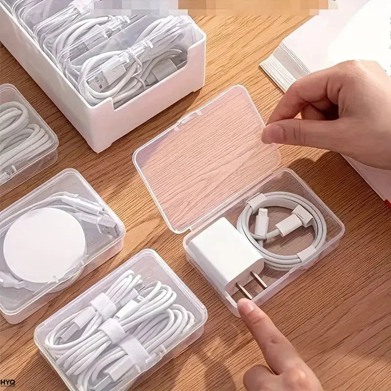 Cable Organizer, Durable Plastic Storage Box, Daily Office Supplies, Miscellaneous Loading Straps and Mobile Device Management
