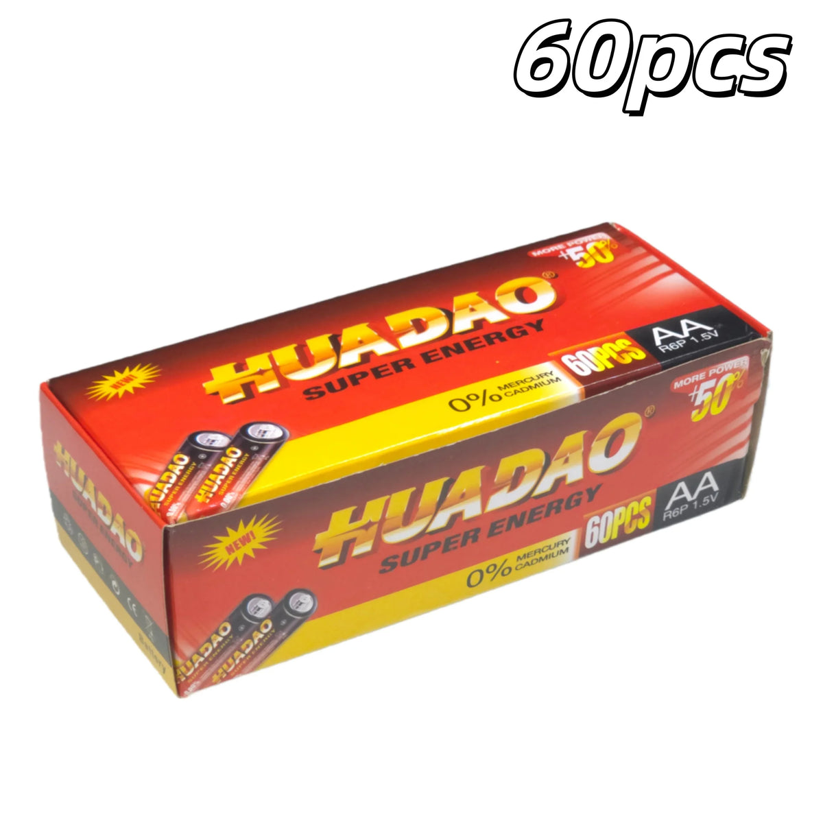 Pilas alcalinas AA de alta capacidad y calidad superior de 1,5 V: energía confiable para linternas de bolsillo, juguetes, mouses inalámbricos y relojes de escritorio digitales.