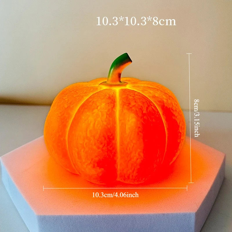 Pumpkin Night Light — Warm Glow for Kids' Rooms & Halloween Parties