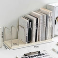 Desktop Bookshelf  Non-Slip Base Modern Minimalist Office Desk Organizer Shelf Study Table Storage Rack