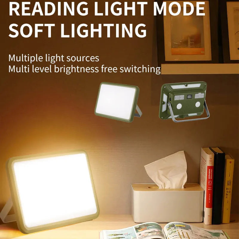 Rechargeable Magnetic Work Light Rechargeable Camping Lamp Super Bright Outdoor Emergency Torch Lights Built-in 4000mAh Battery