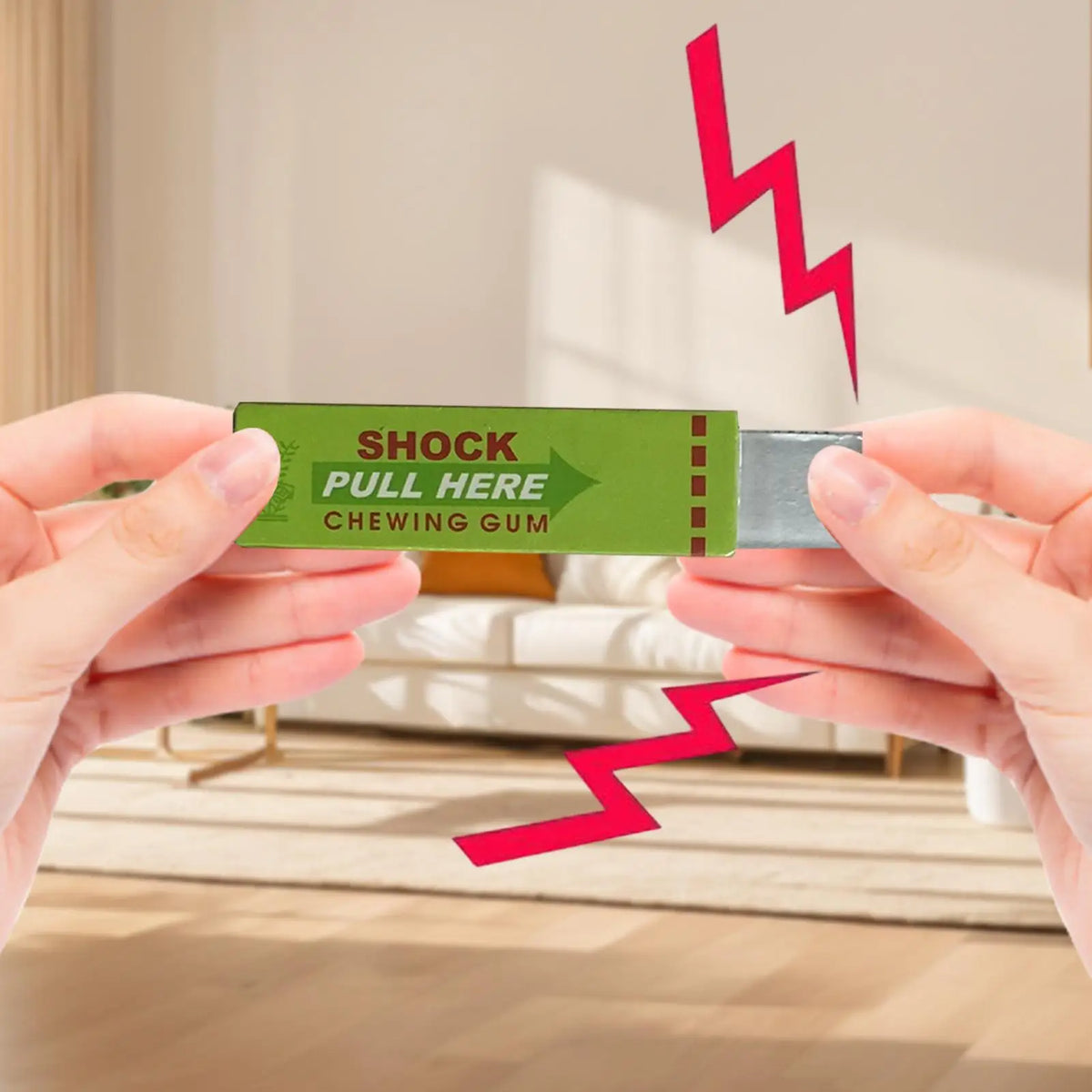Chewing Gum Shock Joke Gadget Electric Shocker Gum Funny Prank Toy Creative Shock Games April Fool's Day Prank Shocking Toy