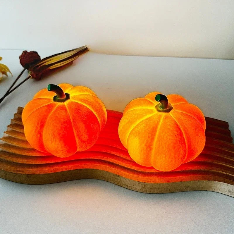 Pumpkin Night Light — Warm Glow for Kids' Rooms & Halloween Parties