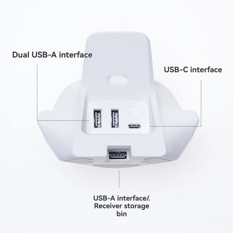 Original Flydigi Charging Dock 2PRO With Three USB Port For Flydigi APEX 5 Elite Gaming Controller Base Power Adapter