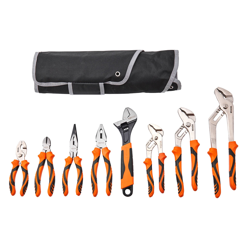 8-Piece Pliers Set - Professional Tool Kit with Bag