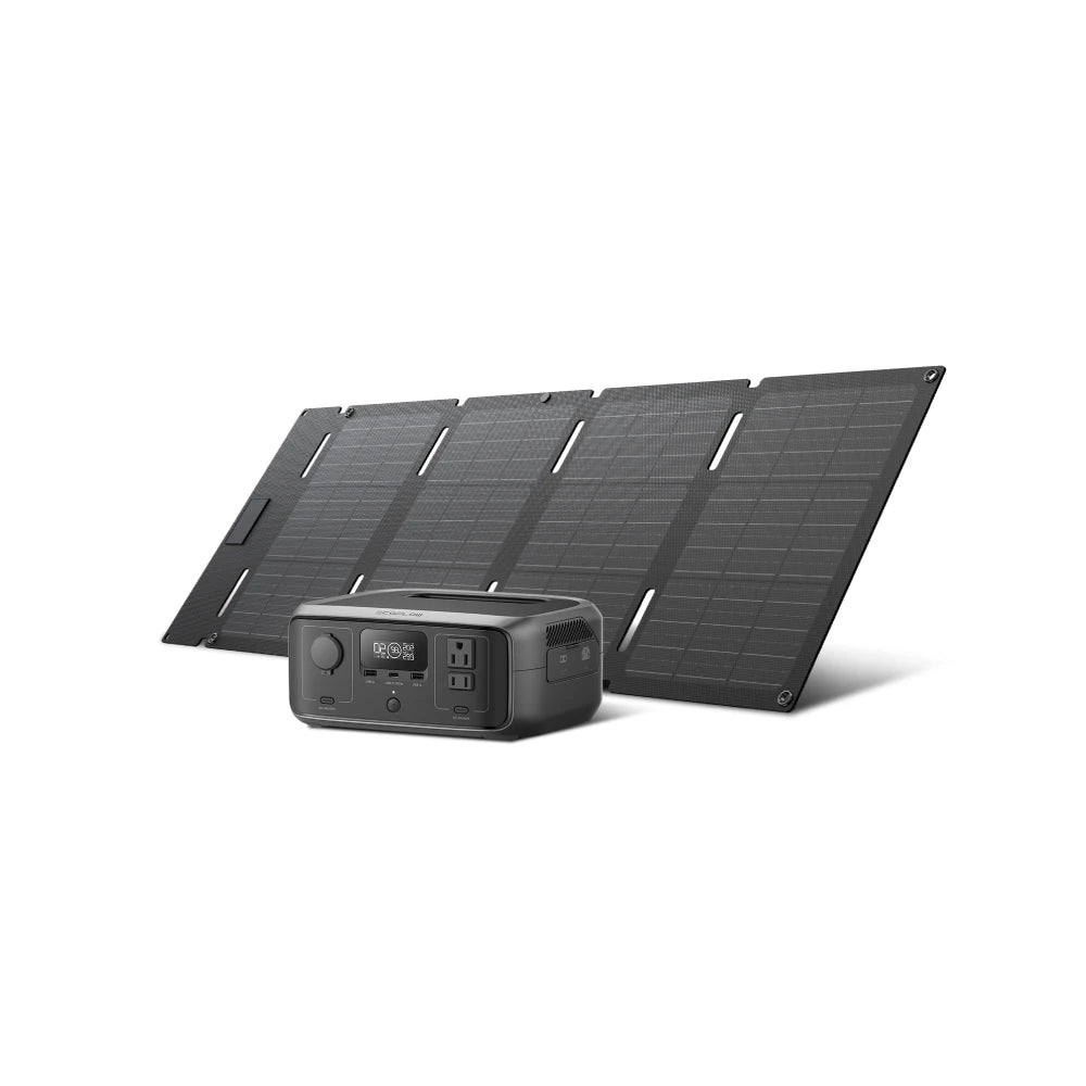 ECOFLOW 20W GaN-C Charger with RIVER 3 230 Portable Power Station, 230Wh LiFePO4 Battery, 300W Up to 600W AC Output