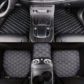 Universal 5Pcs Car Floor Mats PU Leather Waterproof Dust-Proof Auto Carpet Protector Pads Fashion Car Interior Accessories
