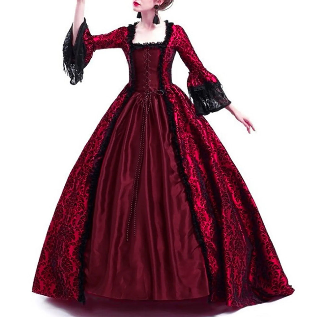 Halloween costume for adult women Medieval Cosplay Costumes Vintage Gothic Halloween suit 할로윈 코스튬 disfraz halloween para mujer