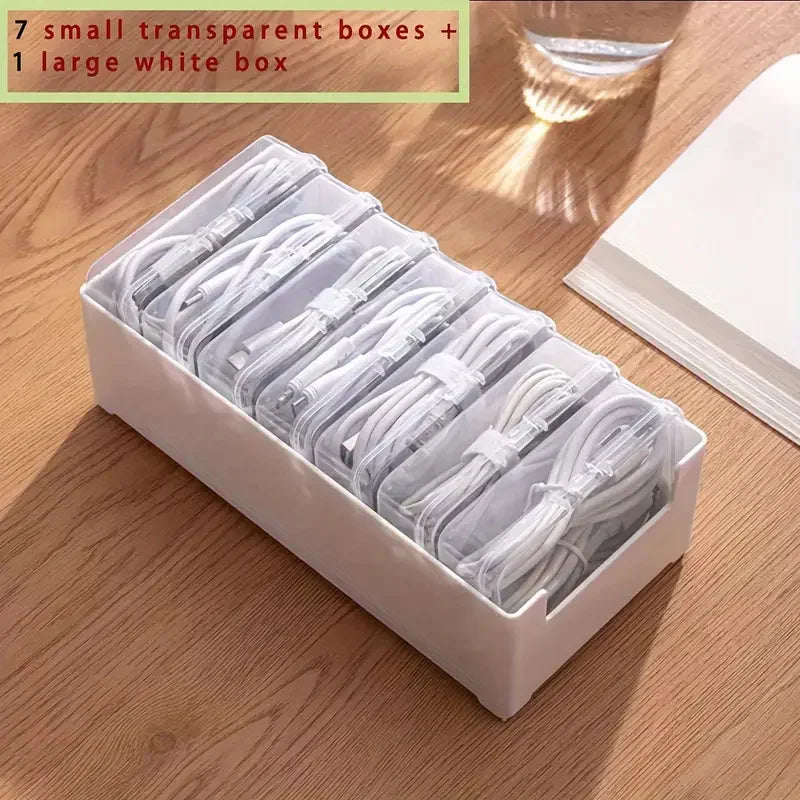 Cable Organizer, Durable Plastic Storage Box, Daily Office Supplies, Miscellaneous Loading Straps and Mobile Device Management