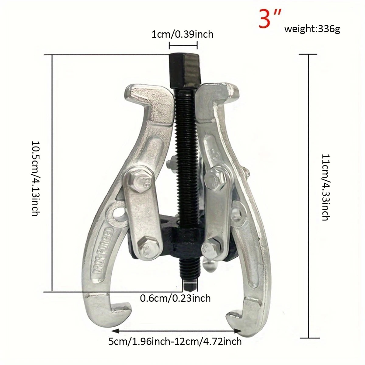 3-Jaw Gear Puller Bearing Removal Tool Universal Automotive Repair Machine Maintenance Professional Steel  Disassembly Kit Tool