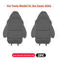 Car Seat Backrest Anti Kick Pad For Tesla New Model YL Six Seats 2026 Leather Full Surround Seat Back Anti Scratch Protector Mat