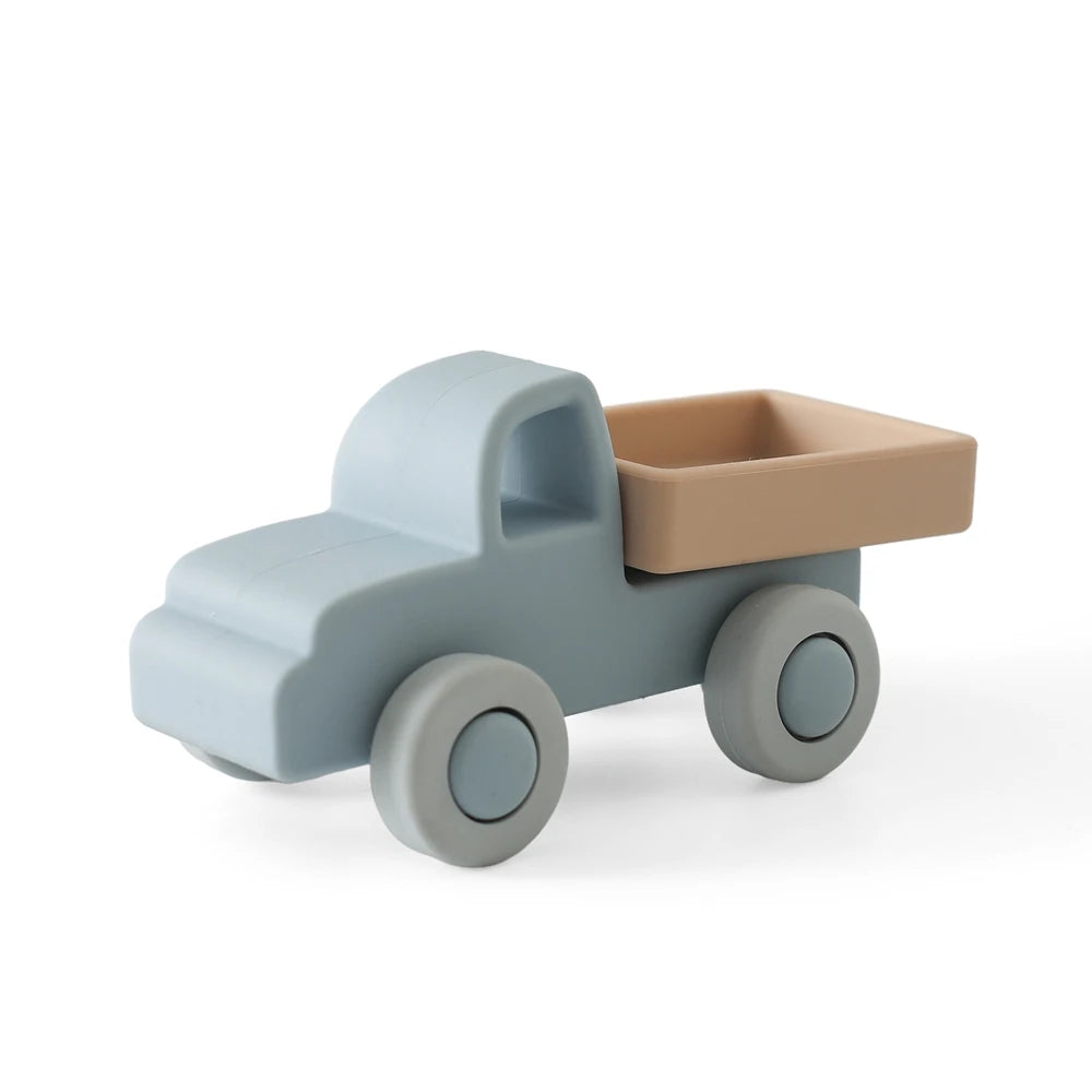 Baby Toys Montessori Silicone Car 0 12 Months Newborn Baby Things Silicone Baby Teether Toy Car Educational Toy Silicone Blocks