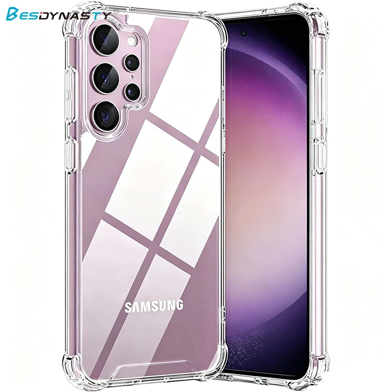 Hybrid Shockproof Case For Samsung Galaxy S26 S25 FE S24 S23 S21 S22 Plus Ultra Clear Hard Case For Samsung A57 A37 A56 A36 A54