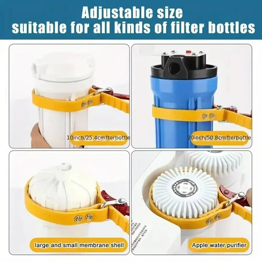 Adjustable Locking Strap Spanner Wrench Belt Oil Filter Puller Removal Tool Disassembly Strap Opener Tool