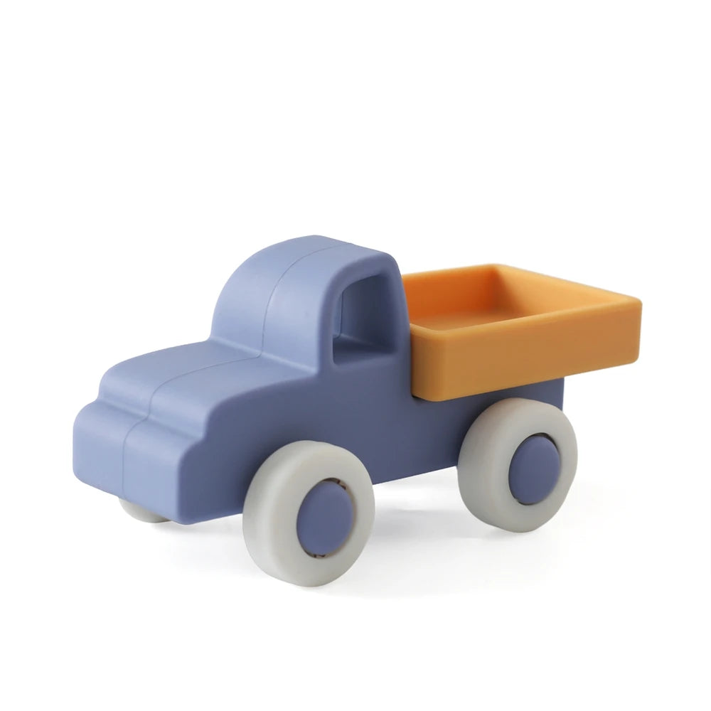 Baby Toys Montessori Silicone Car 0 12 Months Newborn Baby Things Silicone Baby Teether Toy Car Educational Toy Silicone Blocks