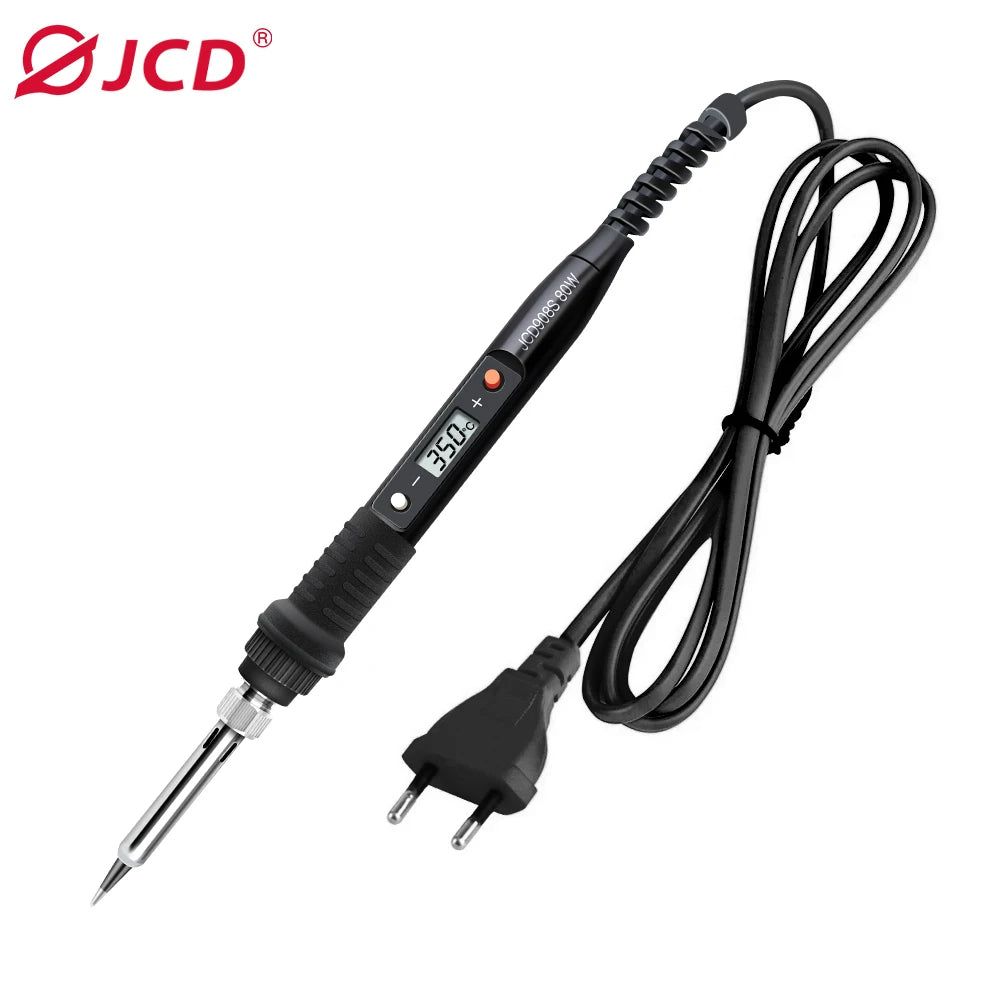 JCD Electric Soldering Iron 80W LCD Digital Display Adjustable Temperature Soldering Iron Set 220V/110V Welding Solder Tools
