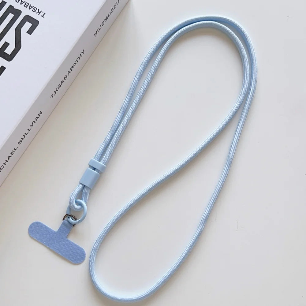 Colorful Adjustable Long Lanyard DYM Mobile Cell Phone Candy Solid Color Crossbody Necklace Anti-Lost Strap for Phone Universal