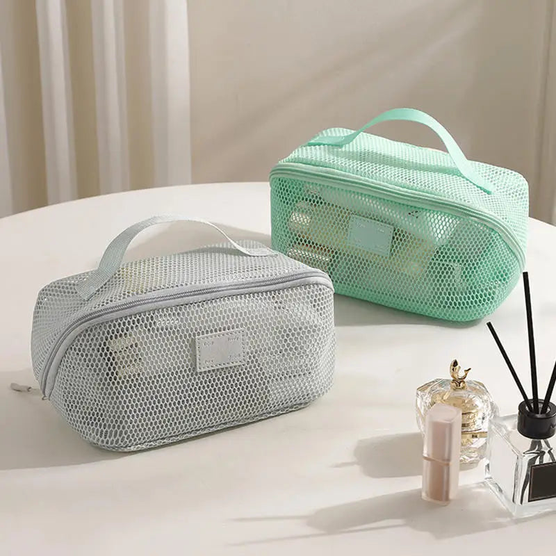 Organizador de Maquillaje Neceser Femenino Bolsa de Maquillaje Estuche de Almacenamiento Estuche de Tocador, Bolsa de Cosméticos, Bolsa Organizadora para Viajes con Cremallera