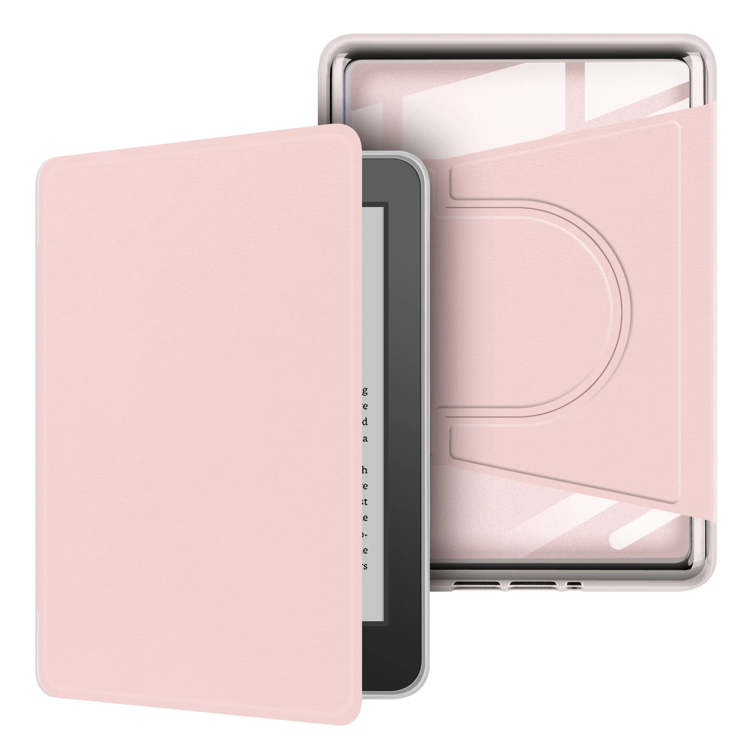 For Kindle 10th Gen Case 360° Rotatable 2-in-1 Detachable Acrylic Case Magnetic Stand 6'' 2019 J9G29R PU Leather Cover Funda