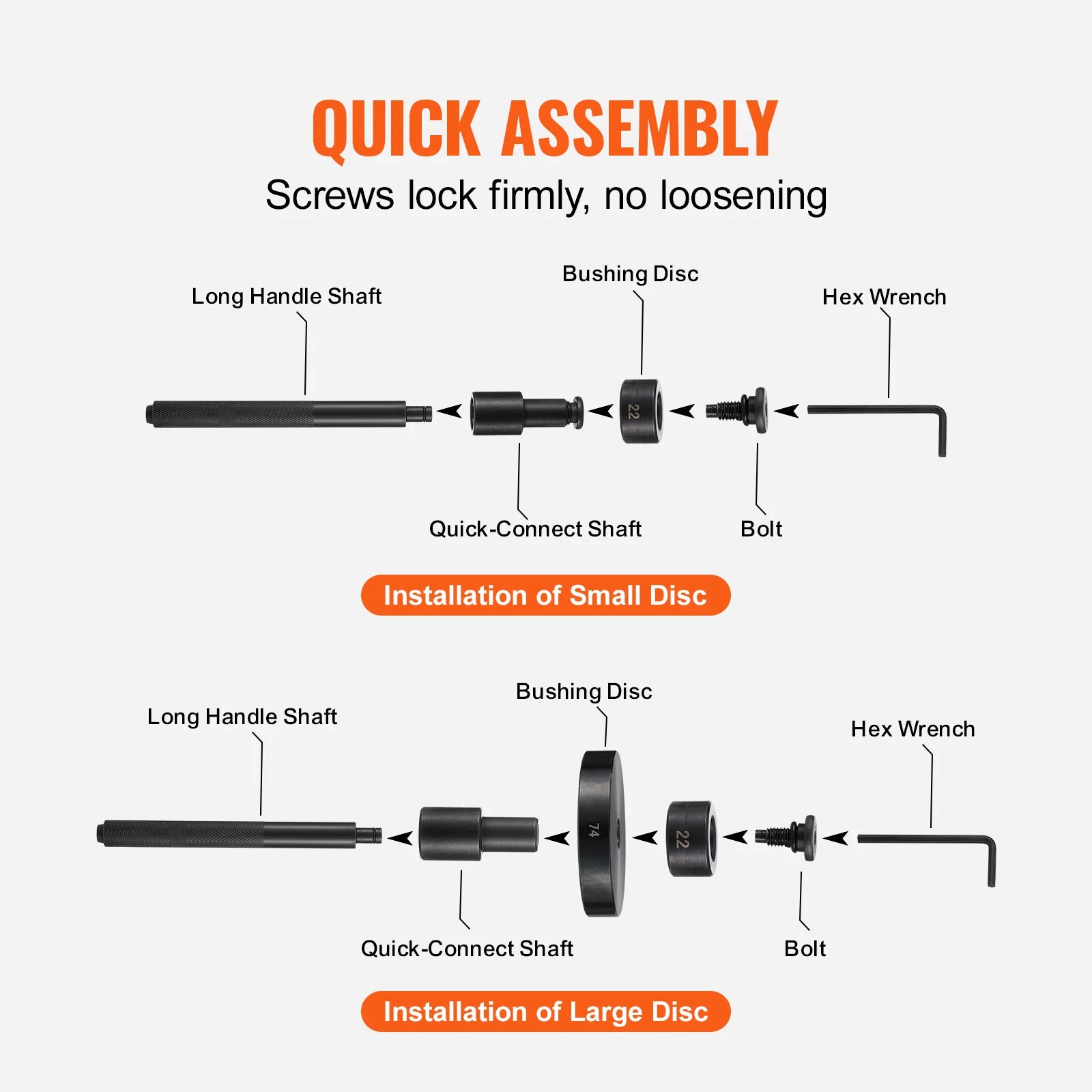 SucceBuy 52PCS Custom Bushing Bearing&Seal Driver Set Transmission Wheel Axle Bearing Race Seal Driver Installer Remover 18-65mm