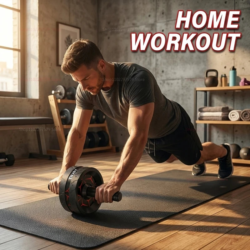 Abdominal Roller, Exercise Equipment for Core Strength Training, Home Fitness Wheel for Men and Women
