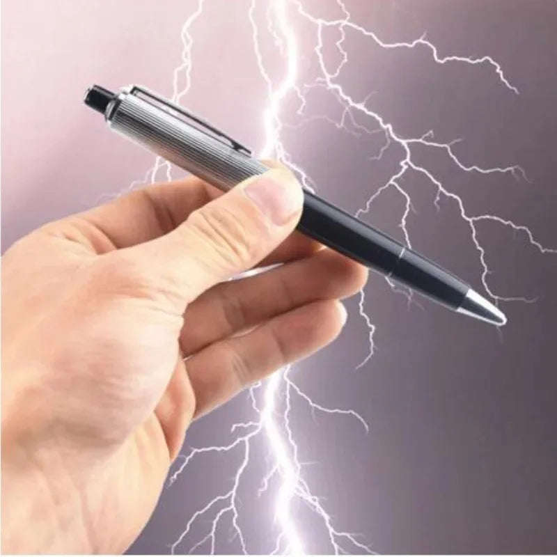 1 ud. Bolígrafo de descarga eléctrica creativo, juguete, dispositivo, broma, divertido, truco, novedad, el mejor regalo para amigos