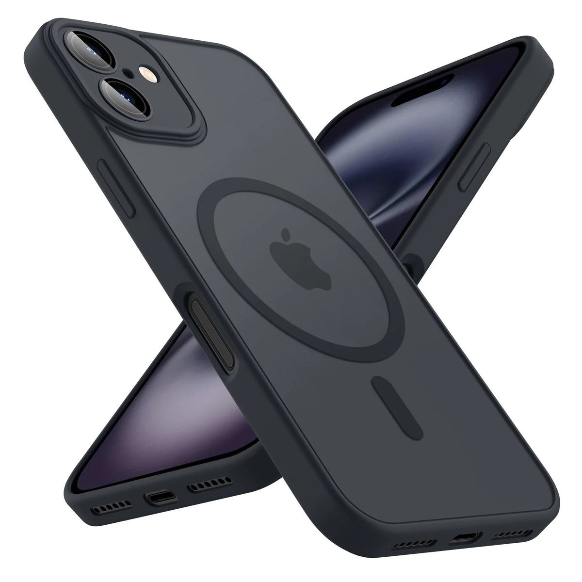 Luxury Frosted Phone Case For iPhone 18 16 15 14 13 12 11 Pro Max Plus 17 Air For Magsafe Matte Transparent Magnetic Cover