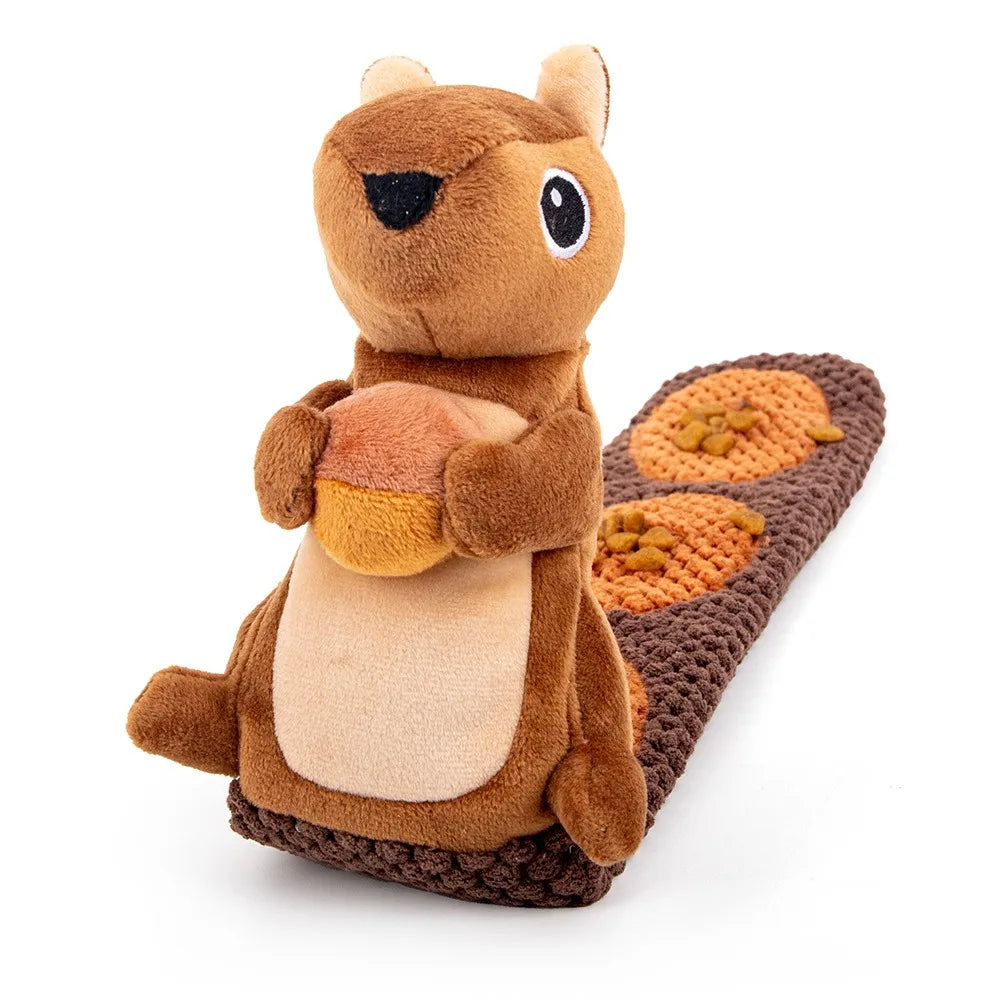 New Arrive Interactive Treat Dispenser Dog Toys Durable Squirrels Squeaky Snuffle Dog Puzzle Toy