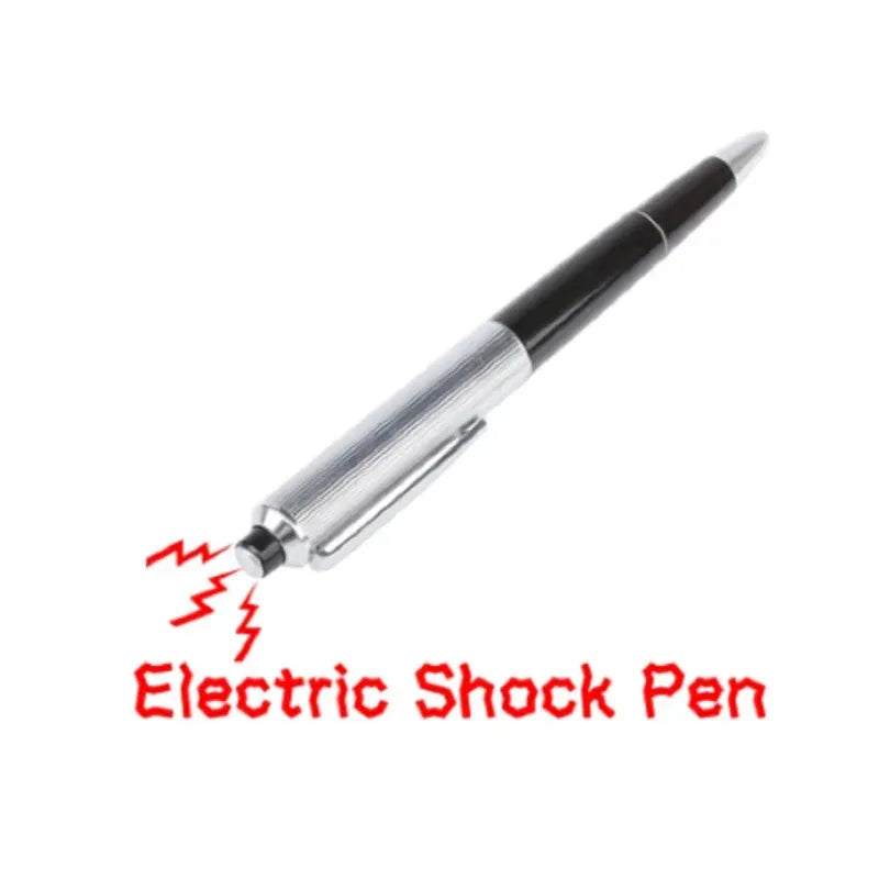 1 ud. Bolígrafo de descarga eléctrica creativo, juguete, dispositivo, broma, divertido, truco, novedad, el mejor regalo para amigos