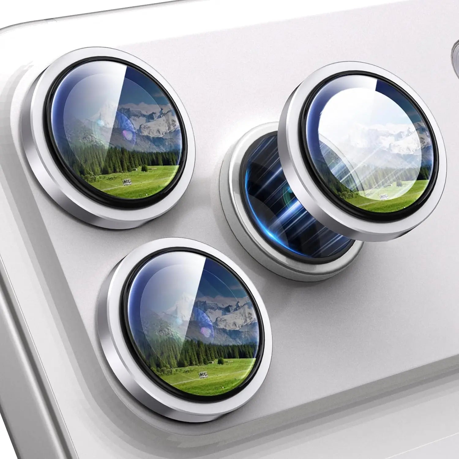 Alloy Ring Back Lens Tempered Glass for Apple iPhone 17 Pro Camera Cover Cap Metal Camera Lens Protector For iPhone 17 Pro Max