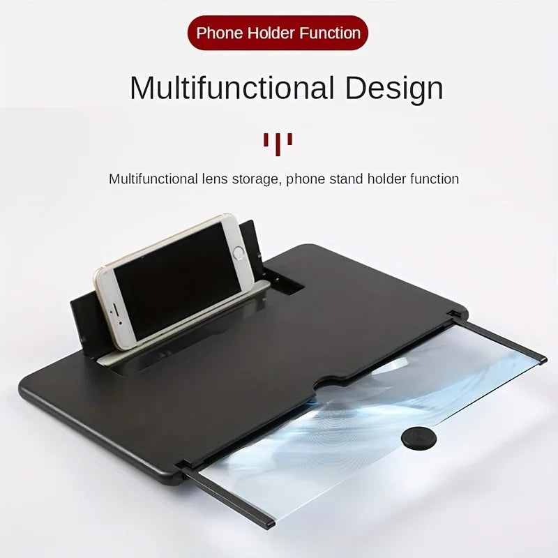 10/12 Inch HD Mobile Phone Screen Amplifier Anti-Blue Light Eye Protection Screen Magnifier