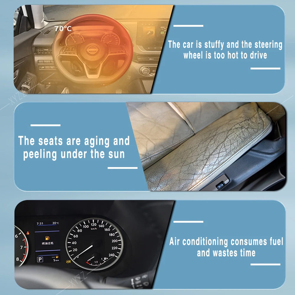 For Jeep Compass 2017-2023 2018 2019 Car Front Windshield Sunshade Heat Insulation Sun Visor Summer Auto Accessories Foldable