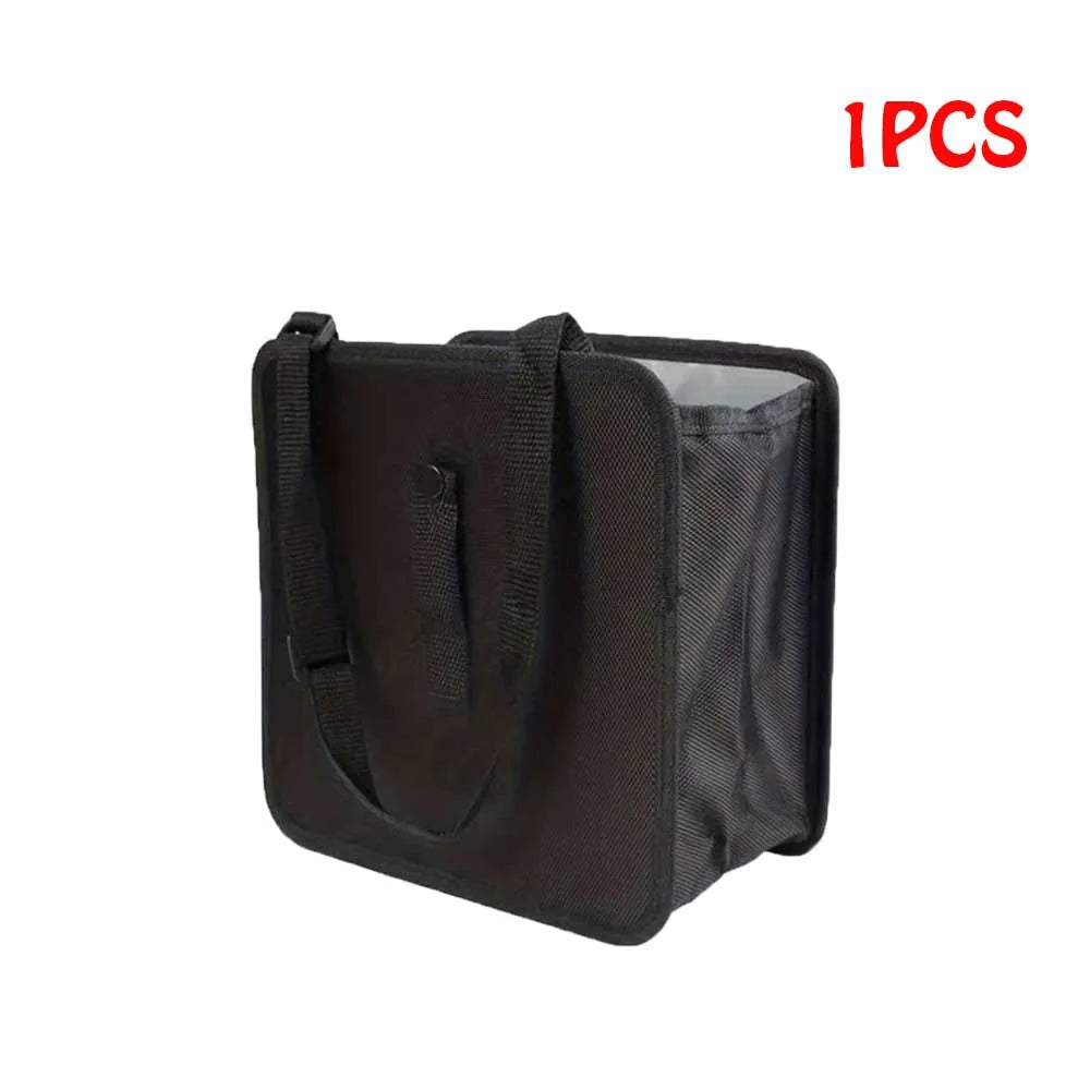 Car Hanging Trash Can Multipurpose Waterproof Backseat Organizer, Universal Vehicle Storage Bin for Snack Wrappers