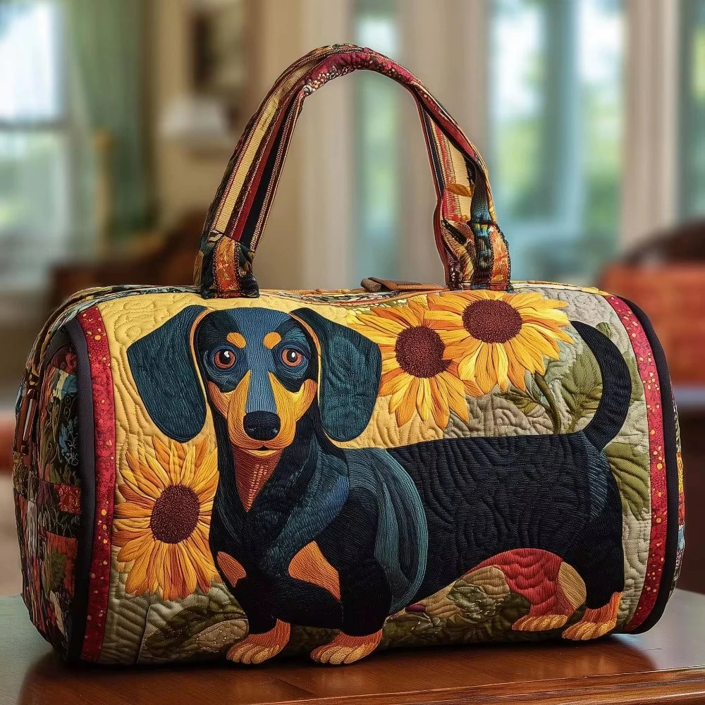 Fashion 3D Quilted Duffle Bag Bus Design Large Capacity Travel Handbag Retro Boho Sturdy Gym Tote Bag Daily Outings