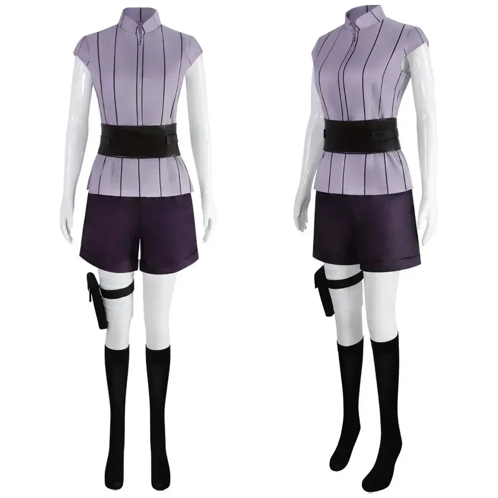 Halloween Costumes for Women  Anime Cosplay Halloween Anime Ninja Cos Hyuga Hinata Cosplay Role-playing Performance Clothing
