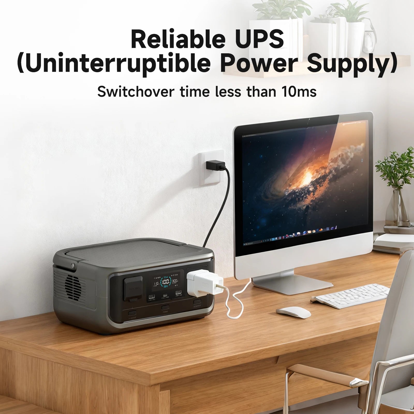 ALLPOWERS VOLIX P300 Portable Power Station 256Wh LiFePO4 Battery 300W (Peak 600W) AC Output for Outdoor Camping Travel Home Use